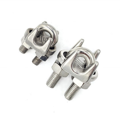 ΠΟΙΟΤΗΤΑ  DIN 741 Drop Forged Stainless Steel Wire Rope Clamp For Cable End Connections εργοστάσιο